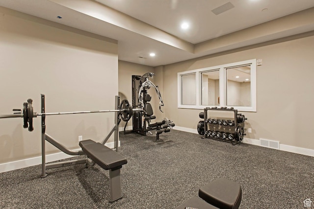 view of exercise room