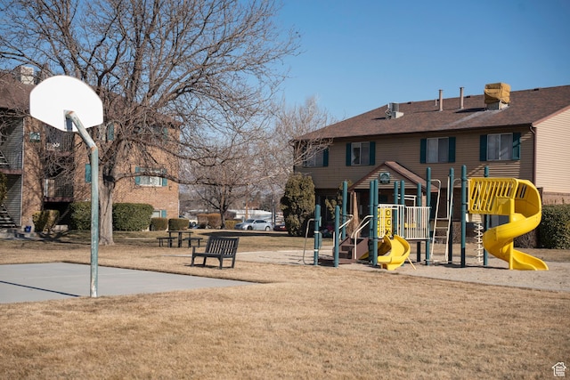 4188 S Oak Meadows Dr W Unit 21, Taylorsville, UT 84123 - view of play area featuring basketball hoop