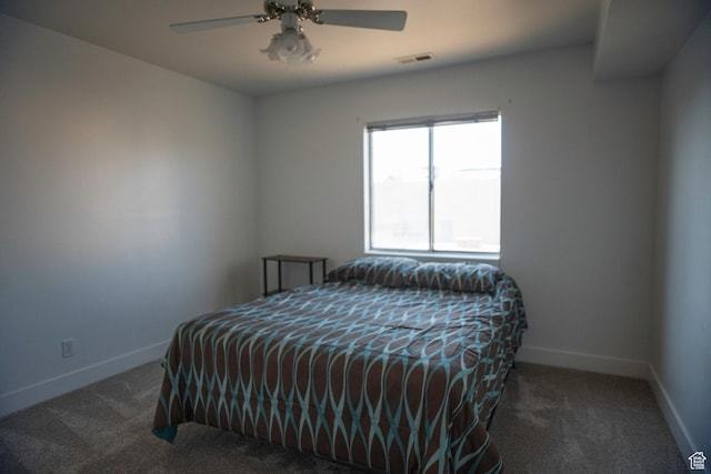 4188 S Oak Meadows Dr W Unit 21, Taylorsville, UT 84123 - bedroom featuring carpet floors and ceiling fan