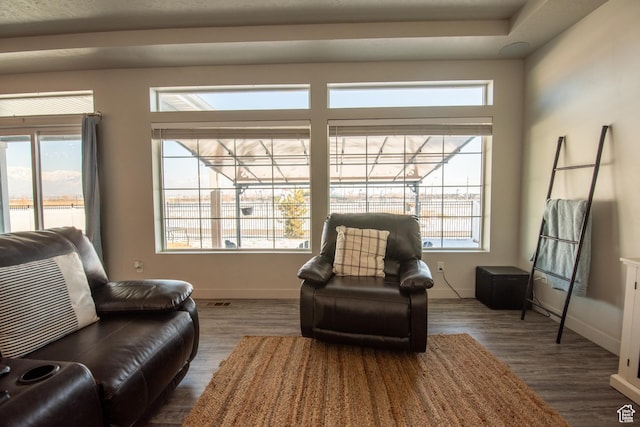 324 S Hayes Well Ln, Saratoga Springs, UT 84045 - living area with baseboards and wood finished floors