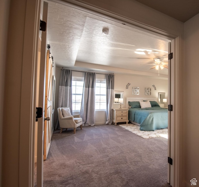 324 S Hayes Well Ln, Saratoga Springs, UT 84045 - unfurnished bedroom with a ceiling fan, carpet floors, and a textured ceiling
