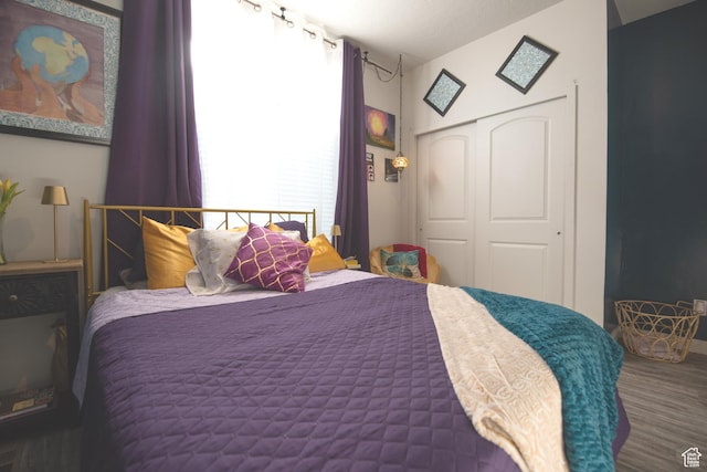 324 S Hayes Well Ln, Saratoga Springs, UT 84045 - bedroom with a closet and wood finished floors