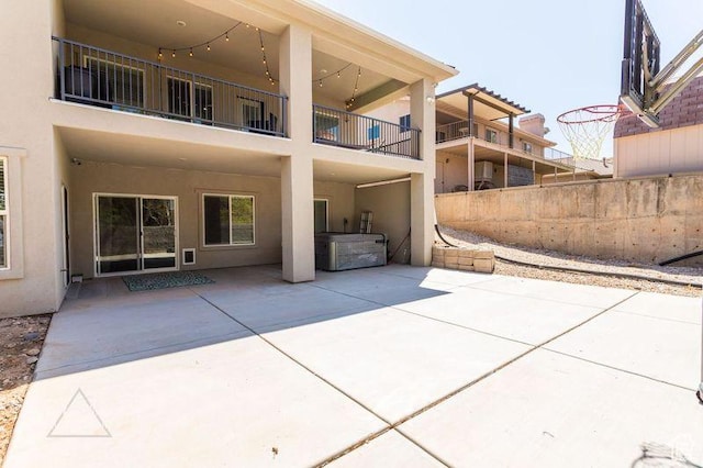 rear view of property with a patio