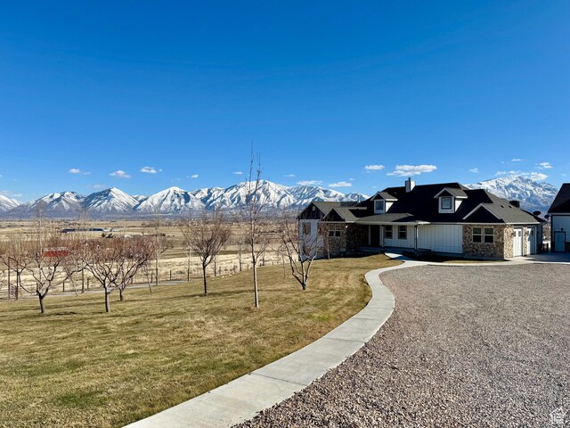 6007 W 8000 S, Payson, UT 84651 - view of yard featuring a mountain view