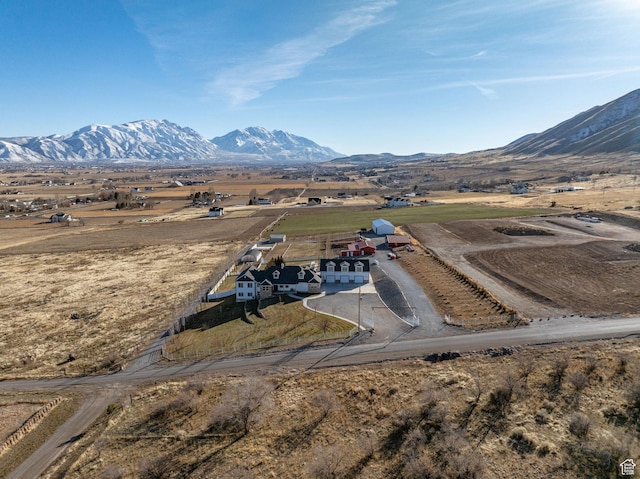 6007 W 8000 S, Payson, UT 84651 - drone / aerial view with a rural view and a mountain view