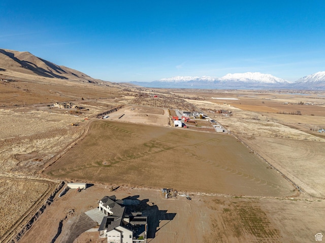 6007 W 8000 S, Payson, UT 84651 - bird's eye view featuring a mountain view and a rural view
