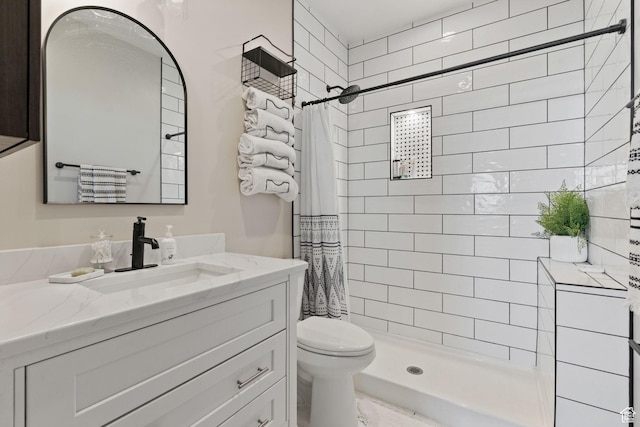 6007 W 8000 S, Payson, UT 84651 - bathroom with toilet, a shower stall, and vanity