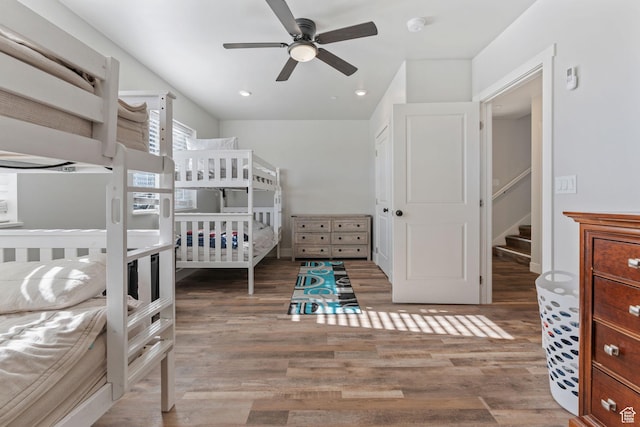 6007 W 8000 S, Payson, UT 84651 - bedroom featuring wood finished floors and recessed lighting
