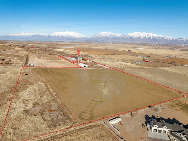 6007 W 8000 S, Payson, UT 84651 - bird's eye view featuring a rural view and a mountain view