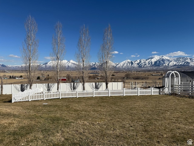 6007 W 8000 S, Payson, UT 84651 - view of yard with a rural view, fence, and a mountain view