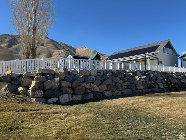 6007 W 8000 S, Payson, UT 84651 - back of house featuring a mountain view and a lawn