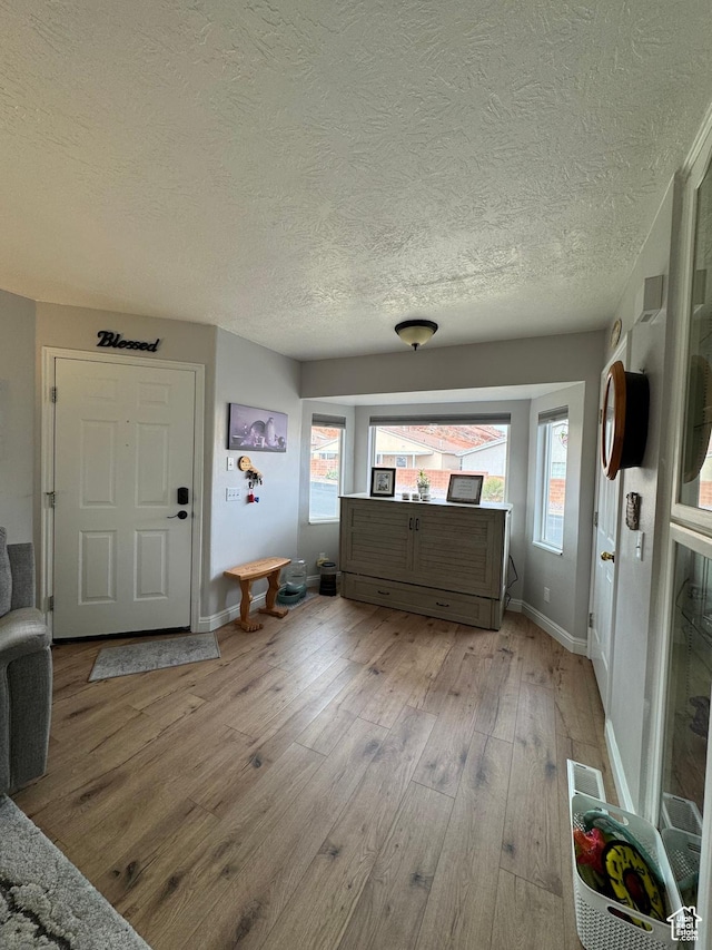 1150 W Red Hills Pkwy Unit 123, Washington, UT 84780 - foyer featuring a textured ceiling and light wood-type flooring