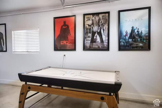 view of game room