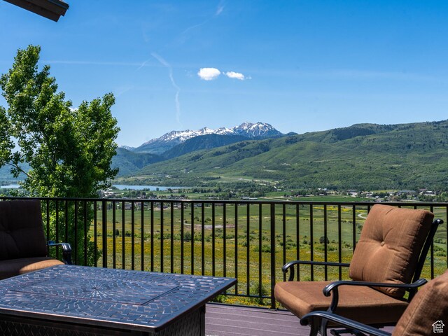 5932 E Big Horn Pkwy, Eden, UT 84310 - view of mountain backdrop featuring a large body of water