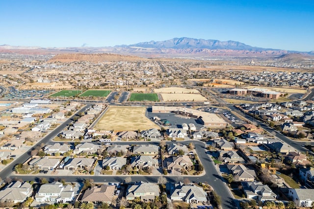 2305 E 3350 S, St George, UT 84790 - aerial view featuring a mountain view and a residential view