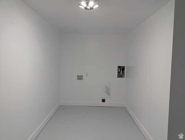 350 W Dublin S, Eureka, UT 84628 - laundry room featuring hookup for an electric dryer, laundry area, baseboards, and washer hookup