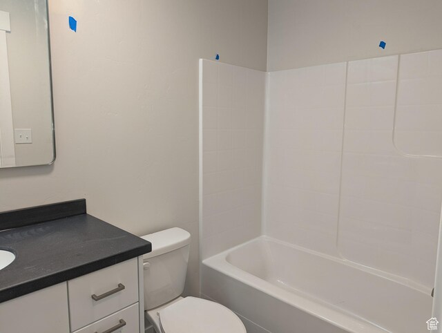 350 W Dublin S, Eureka, UT 84628 - bathroom featuring shower / bathtub combination, vanity, and toilet