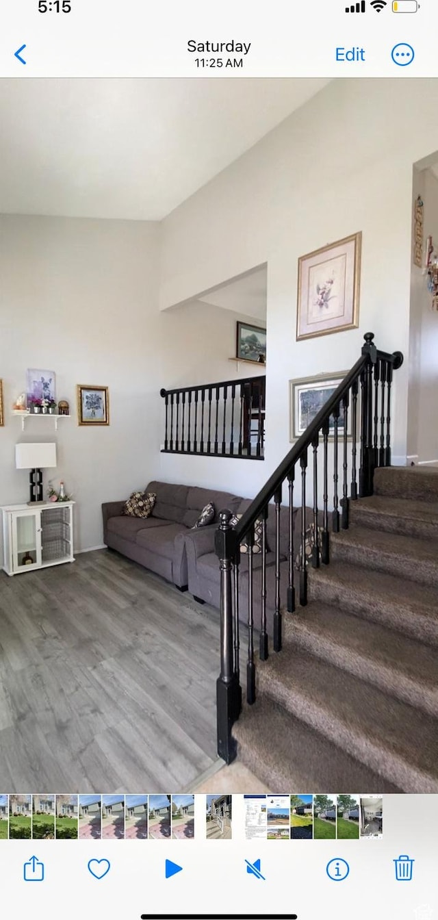 4466 W 6060 S, Salt Lake City, UT 84118 - stairway featuring wood finished floors