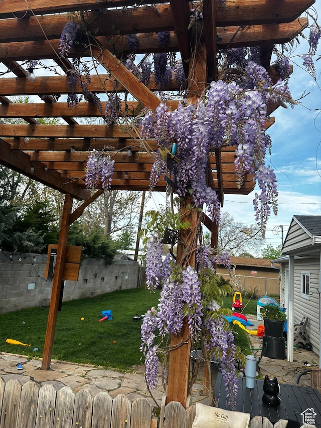 58 W 6100 S, Murray, UT 84107 - view of yard with a pergola
