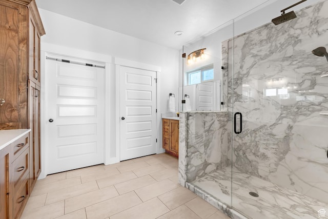3727 S Larkspur Cir, Saratoga Springs, UT 84045 - full bath featuring vanity and a marble finish shower