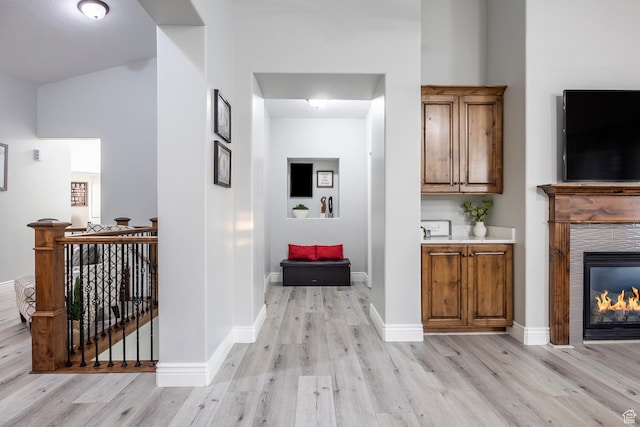 518 N 1980 E, Spanish Fork, UT 84660 - corridor with light wood-type flooring, an upstairs landing, and baseboards