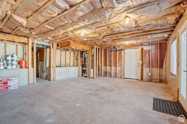 view of basement