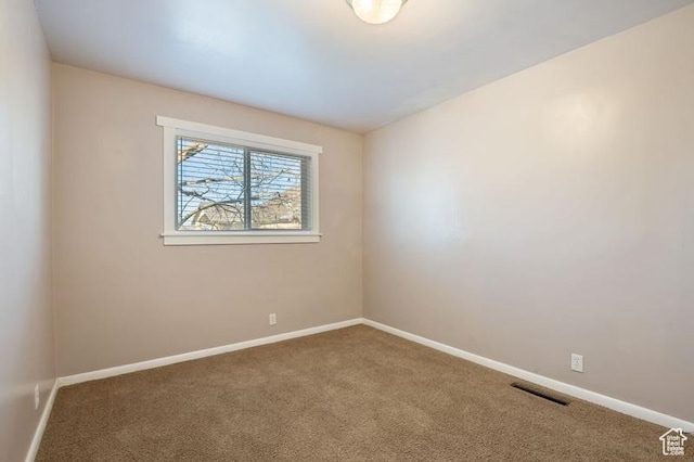 view of carpeted empty room