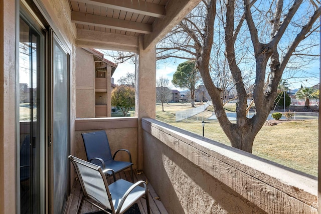 view of balcony