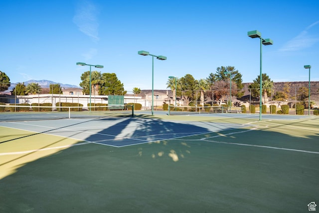 view of tennis court