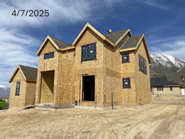 1299 S 1090 E, Salem, UT 84653 - back of property with a mountain view and a shingled roof