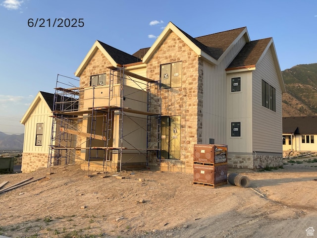 1299 S 1090 E, Salem, UT 84653 - view of front of home with stone siding and a shingled roof