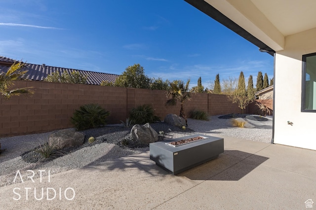 2752 S 3930 W, Hurricane, UT 84737 - view of patio / terrace featuring an outdoor fire pit