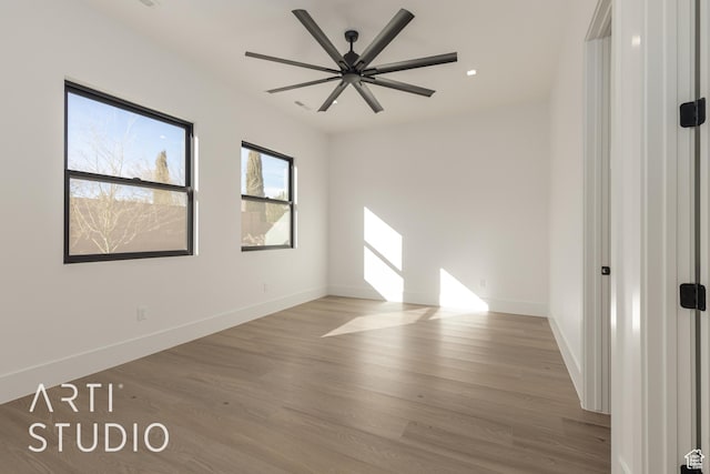 2752 S 3930 W, Hurricane, UT 84737 - unfurnished room with ceiling fan and light wood-type flooring