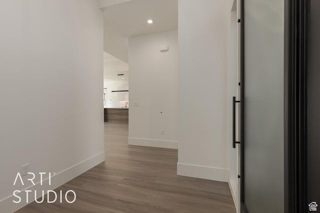 2752 S 3930 W, Hurricane, UT 84737 - hallway featuring wood-type flooring