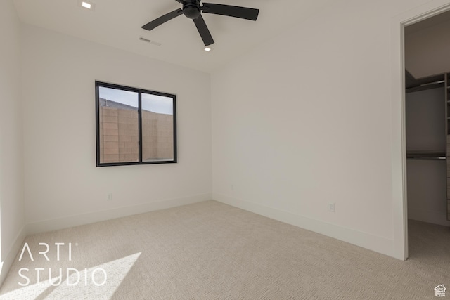 2752 S 3930 W, Hurricane, UT 84737 - unfurnished bedroom with a walk in closet, light carpet, and a closet