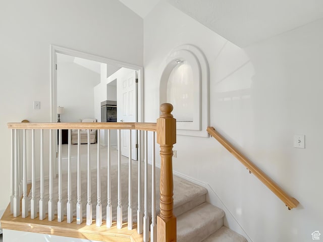 view of stairs