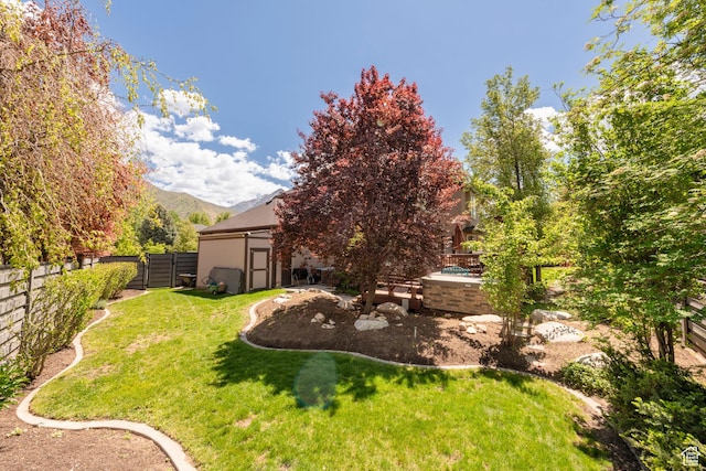 6658 S Caracol Cv, Cottonwood Heights, UT 84121 - view of yard featuring a mountain view