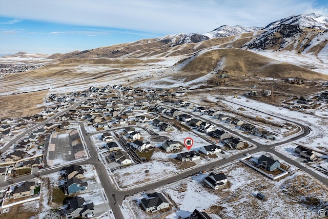855 E 410 N Unit 157, Hyde Park, UT 84318 - snowy aerial view with a mountain view