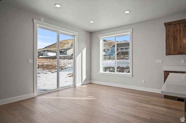855 E 410 N Unit 157, Hyde Park, UT 84318 - unfurnished dining area featuring light wood-type flooring and a wealth of natural light