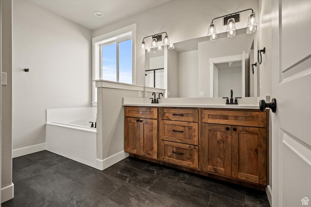 855 E 410 N Unit 157, Hyde Park, UT 84318 - bathroom with a washtub and vanity