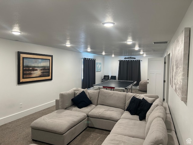 133 E Sailors Way, Garden City, UT 84028 - living area with baseboards, visible vents, and carpet