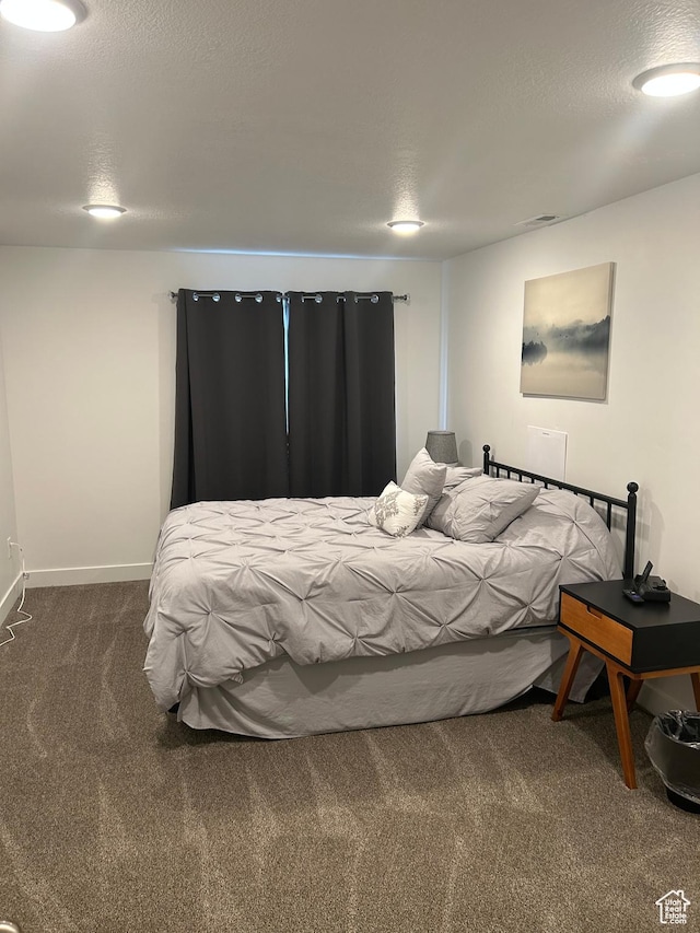 133 E Sailors Way, Garden City, UT 84028 - bedroom featuring baseboards, a textured ceiling, and carpet floors