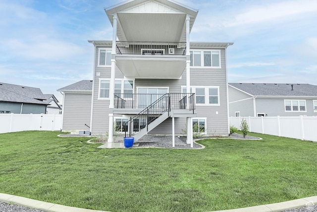 3932 W 2875 N, Plain City, UT 84404 - back of property featuring a balcony and stairway