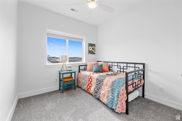 3932 W 2875 N, Plain City, UT 84404 - bedroom featuring carpet flooring, baseboards, and ceiling fan