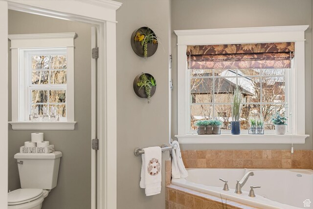 434 S Cardon Ridge Dr, Smithfield, UT 84335 - bathroom with a garden tub and toilet