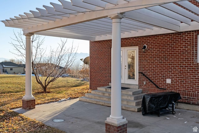 434 S Cardon Ridge Dr, Smithfield, UT 84335 - view of patio featuring a pergola