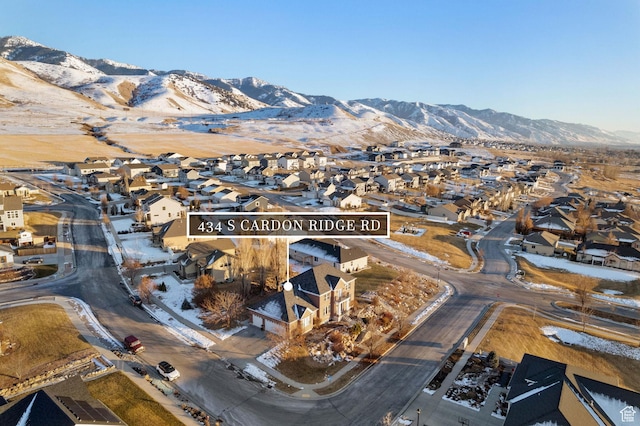 434 S Cardon Ridge Dr, Smithfield, UT 84335 - aerial view of property's location with nearby suburban area and mountains