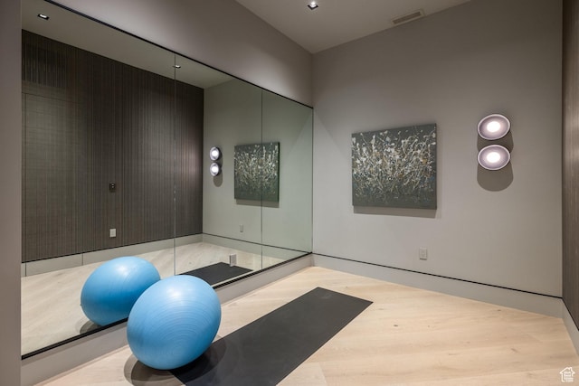 1920 E Rodeo Walk Dr Unit 516, Holladay, UT 84117 - exercise area with wood finished floors