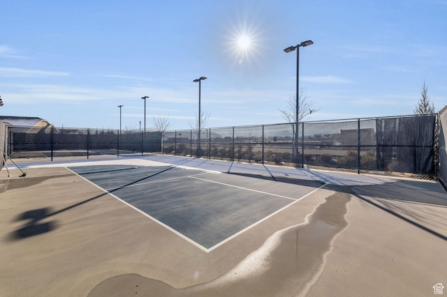 view of tennis court