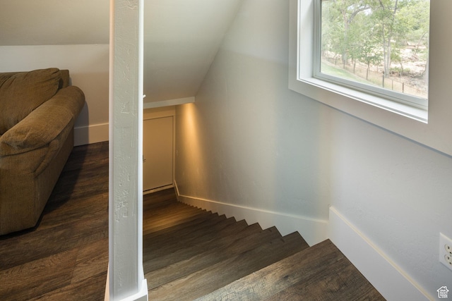 424 E Secret Cove Ct, Moab, UT 84532 - staircase with wood finished floors